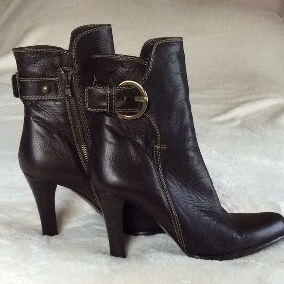 Coach Nancie Leather Heeled Booties - Picture 3 of 8